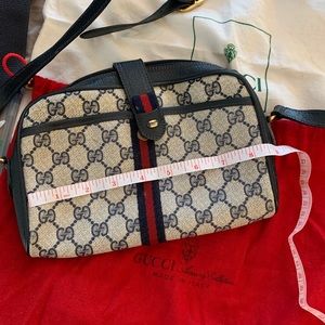Vintage Gucci Blue GG Crossbody